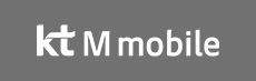 KT M Mobile CI 로고-빨간색배경에 흰색 글씨