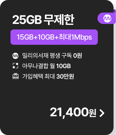 25GB 무제한