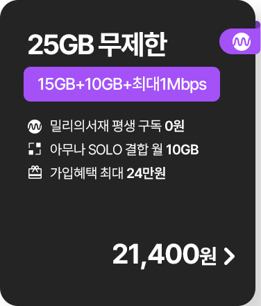 25GB 무제한